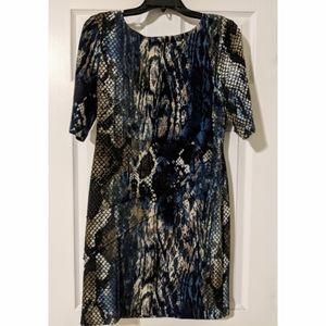 Connected Apparel snakeskin dress